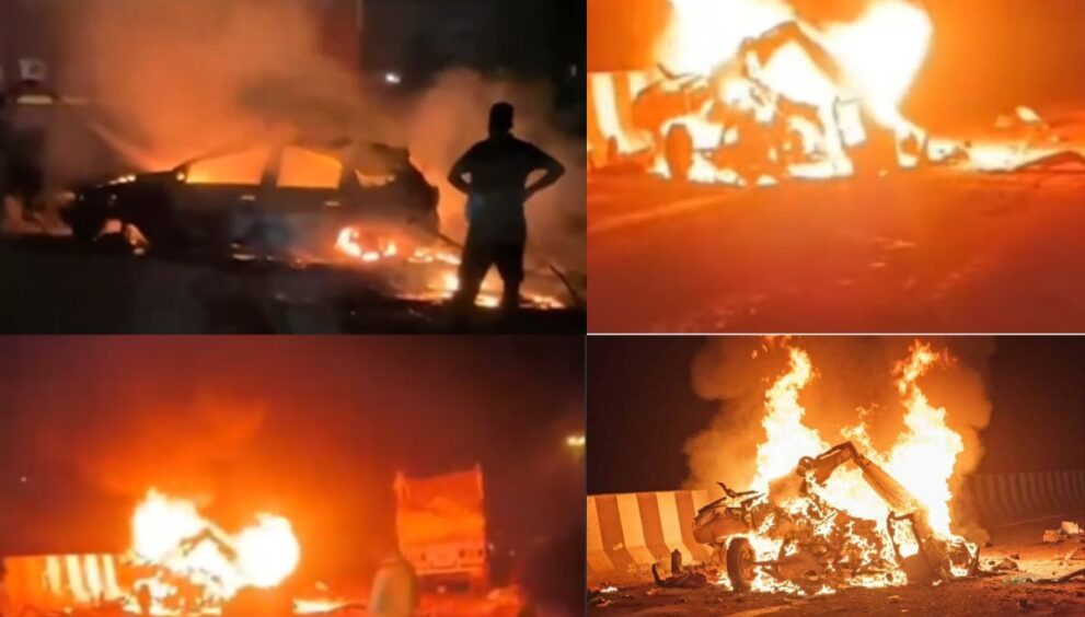 mirzapur road accident 11 dead 9 burnt alive in multi vehicle crash in up check how it occurred list of victims aid announced by pm