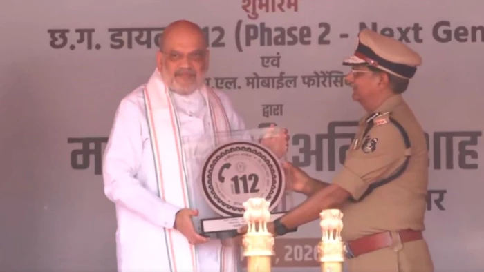 18 05 2026 amit shah cg visit launch erss 2 0 and expanded dial 112 m