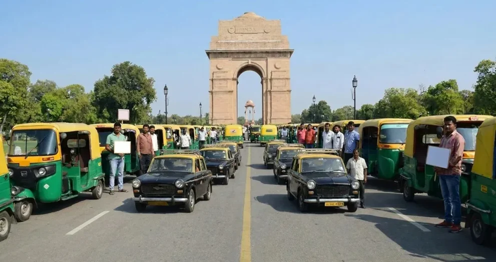 delhi auto taxi union strike 1 1779332607