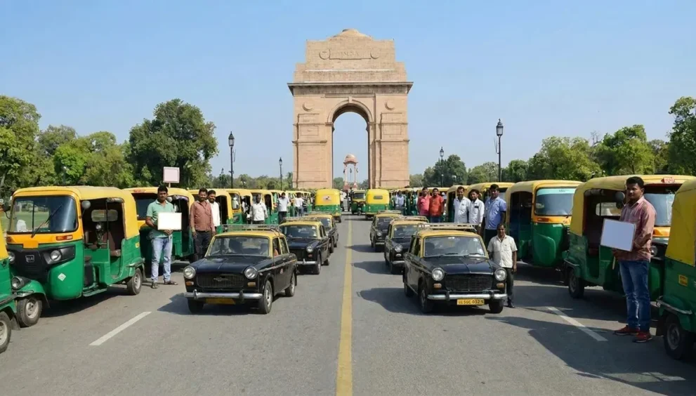 delhi auto taxi union strike 1 1779332607