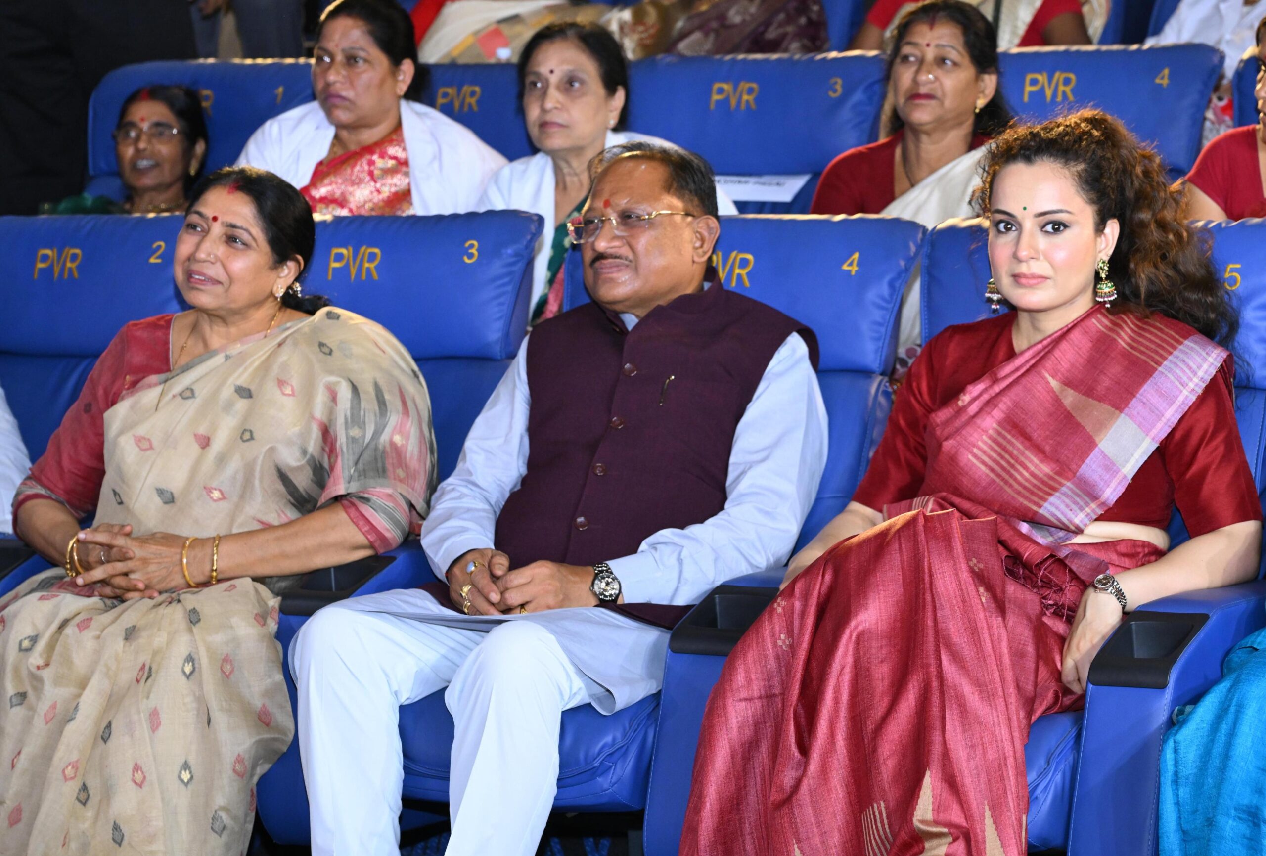 रायपुर में ‘भारत भाग्य विधाता’ का प्री-लॉन्च शो: CM साय ने सराहा फिल्म का विषय, Kangana Ranaut ने जताया आभार