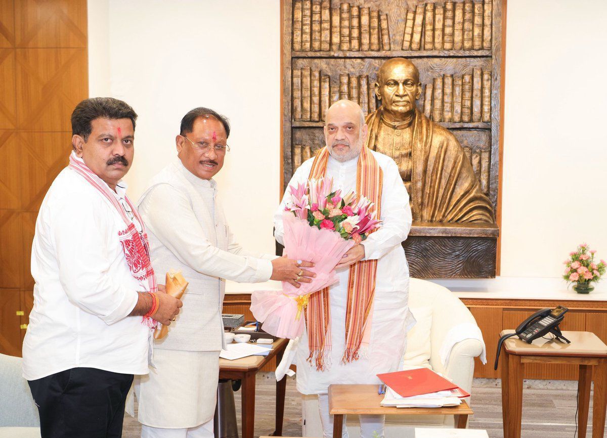 बस्तर के विकास की रिपोर्ट लेकर पहुंचे विष्णुदेव साय: अमित शाह ने की तारीफ, हरसंभव मदद का दिया आश्वासन