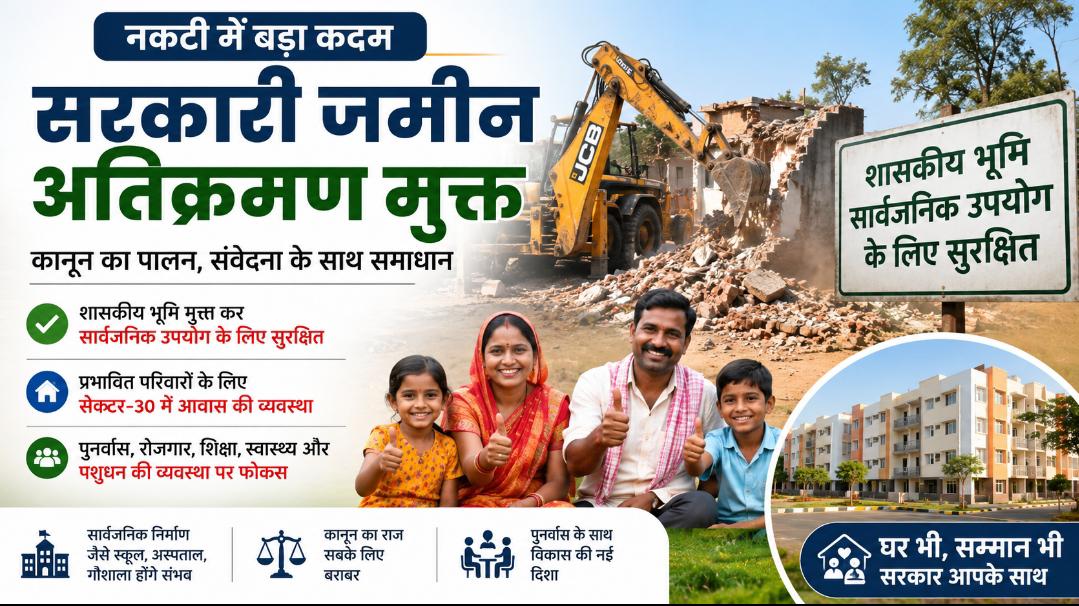 नकटी अतिक्रमण: संवेदना अपनी जगह, लेकिन कानून भी तो सबके लिए बराबर होना चाहिए।