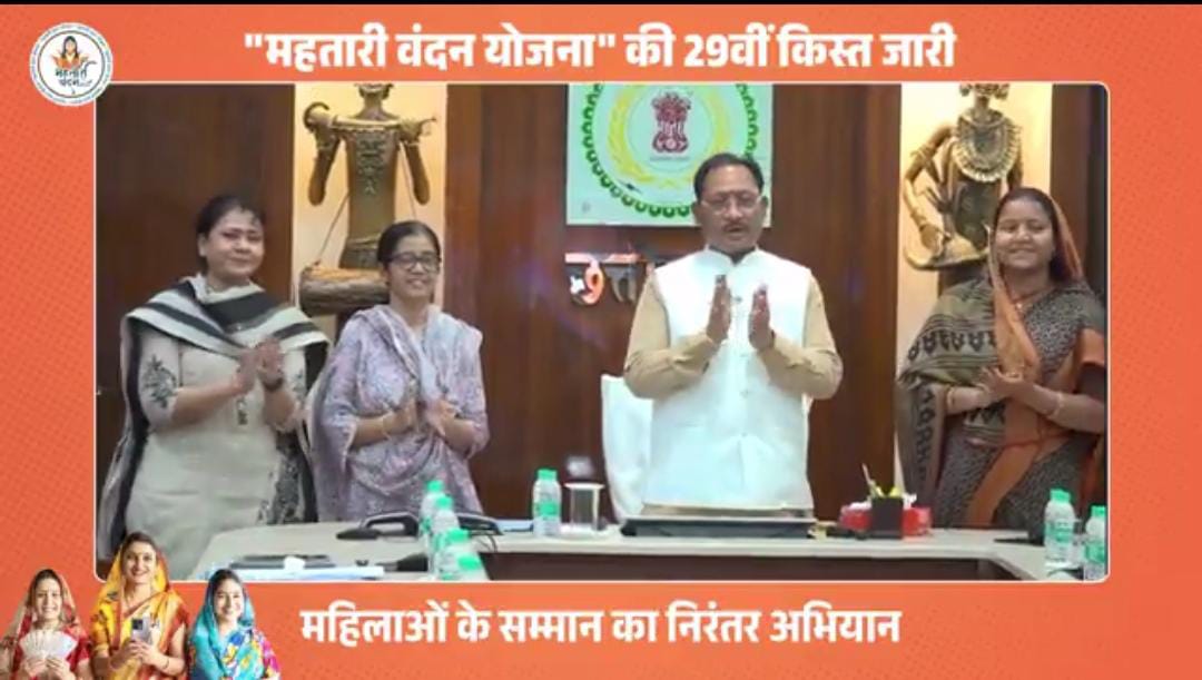 महतारी वंदन योजना से महिलाओं को आर्थिक संबल: CM विष्णुदेव साय ने 626.25 करोड़ किए ट्रांसफर, 66 लाख से ज्यादा खातों में पहुंची राशि