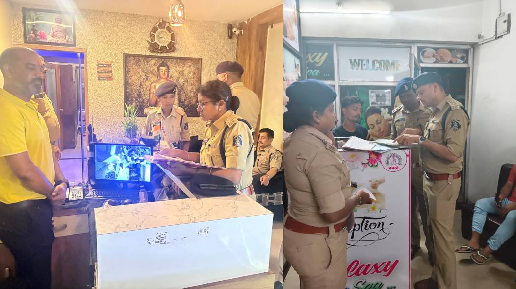 रायपुर में स्पा सेंटरों पर पुलिस का छापा, 10 स्पा सेंटरों की जांच, नियम तोड़ने वालों को सख्त कार्रवाई की चेतावनी
