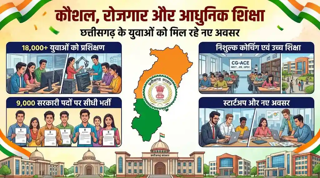 विशेष लेख: कौशल, रोजगार और आधुनिक शिक्षा पर सरकार का जोर, 18,330 युवाओं को मिला प्रशिक्षण; 9 हजार सरकारी पदों पर भर्ती प्रक्रिया