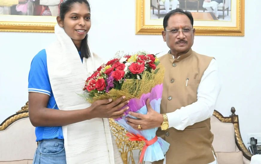 एशियन गेम्स में स्वर्ण जीतने वाली संजू देवी को CM साय देंगे 51 लाख की प्रोत्साहन राशि