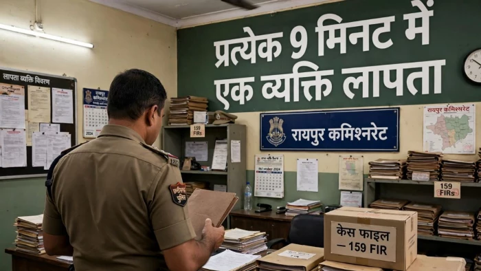 रायपुर में हर घंटे 7 लोग लापता, 24 घंटे में 78 महिलाओं समेत 159 गुमशुदगी, सुप्रीम कोर्ट के निर्देश पर बंधक एंगल से जांच